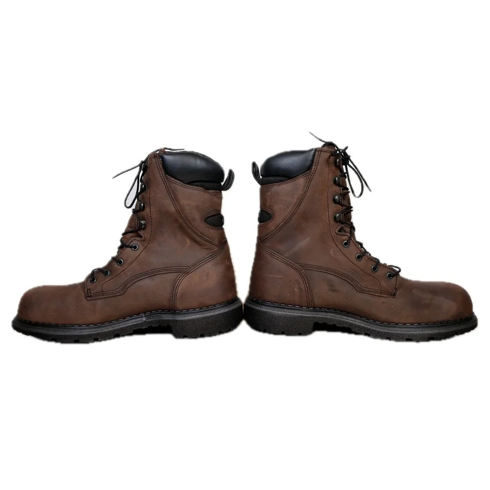Red Wing DynaForce 1411 Work Boots Mens 13 Brown Leather Waterproof USA